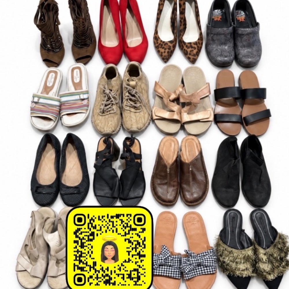 Born, Vionic, Zara, J.Crew Women's Shoe Reseller Wholesale Bundle 15 Shoes
